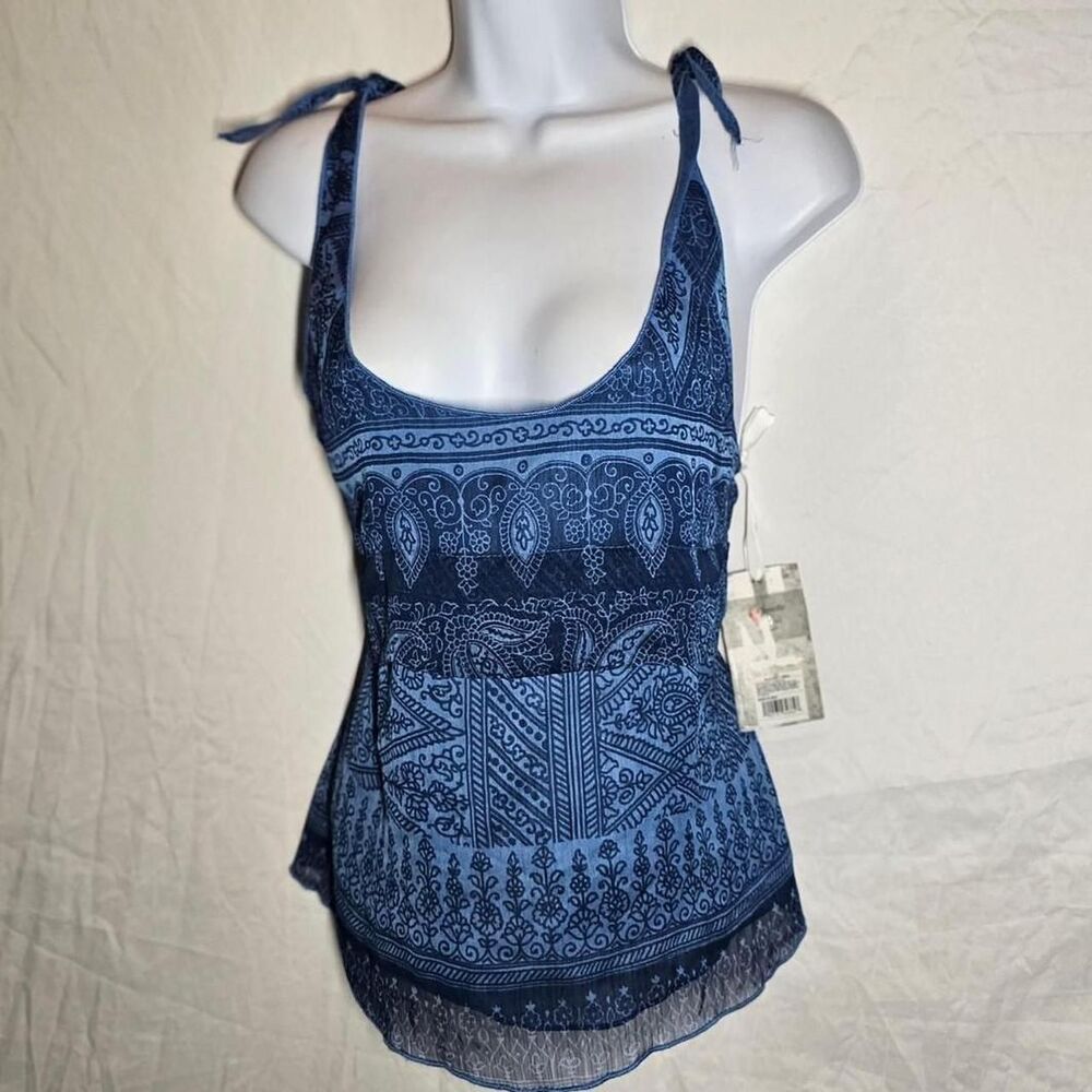 2011 converse all star blue whimsigoth boho deadstock summer top